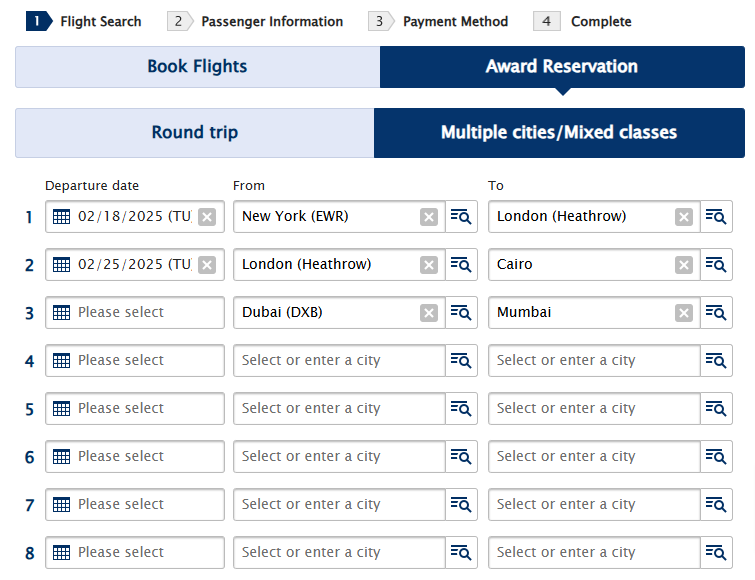 ANA's multi-city search tool helps check flights and seats fast